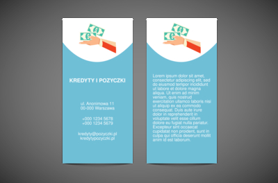 Tu, gdzie rolę gra pieniądz, Finanse Ubezpieczenia,  Kredyty / Pożyczki  - Ulotki Netprint