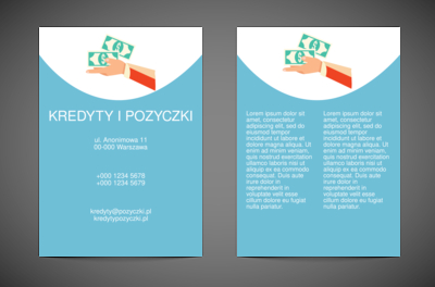 Pieniądz rodzi pieniądz, Finanse Ubezpieczenia,  Kredyty / Pożyczki  - Ulotki Netprint