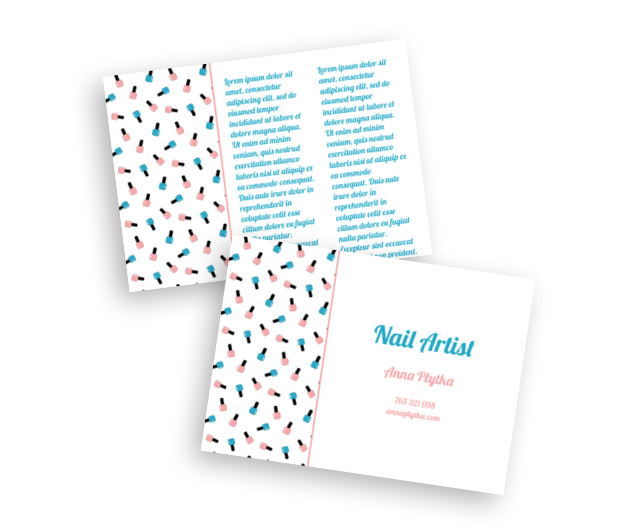 Z kolorami w pracy, Zdrowie i Uroda, Wizaż - Ulotki Netprint szablony online