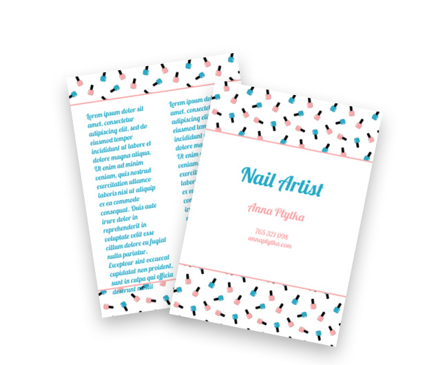 Wizja szalonej manicurzystki, Zdrowie i Uroda, Wizaż - Ulotki Netprint szablony online