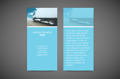 Wiecznie w drodze. Ciężarówka, Transport, Transport Towarów  - Ulotki Netprint