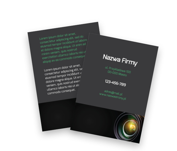 Spoglądając w przeszłość, Fotografia, Wideofilmowanie - Ulotki Netprint szablony online