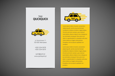 Mknąc przez ulice miasta, Transport, Taxi - Ulotki Netprint