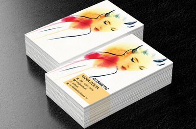 Kobieta w ciepłych barwach, Motywy, Ludzie - Wizytówki Netprint