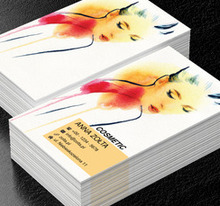 Kobieta w ciepłych barwach, Motywy, Ludzie - Wizytówki Netprint