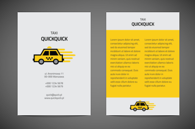 Dogonić marzenia. Logistyczna żółć., Transport, Taxi - Ulotki Netprint