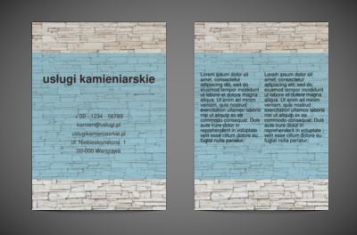 Marzenia jak z kamienia, Budownictwo, Usługi kamieniarskie - Ulotki Netprint