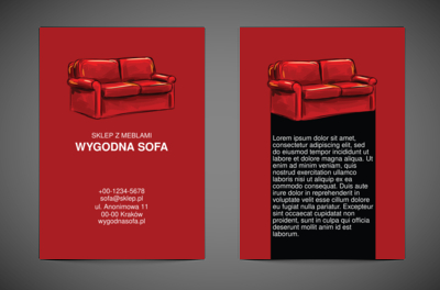 W pogoni za czerwoną sofą, Sprzedaż, Meble - Ulotki Netprint