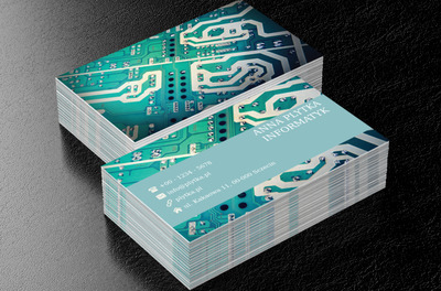 Układ scalony, Motywy, Elektronika - Wizytówki Netprint