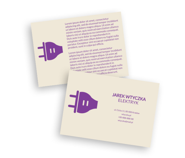 Elektryzująca doskonałość, Budownictwo, Elektryk - Ulotki Netprint szablony online