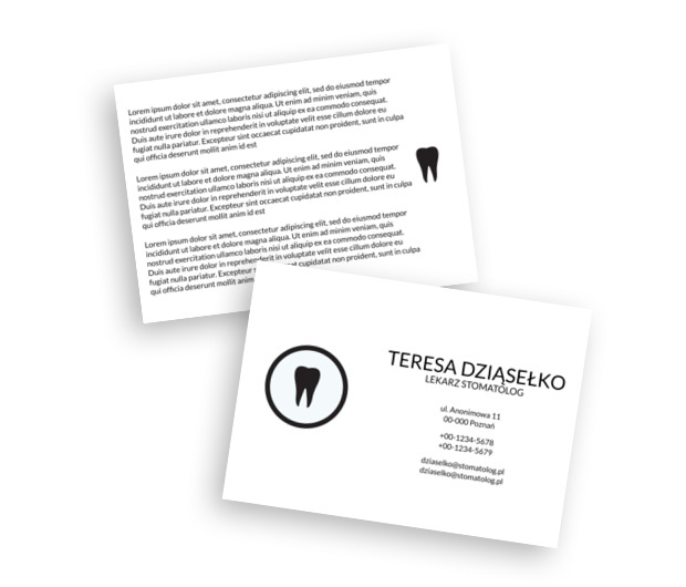 Zębowe prawdy biznesu, Medycyna, Stomatologia - Ulotki Netprint szablony online