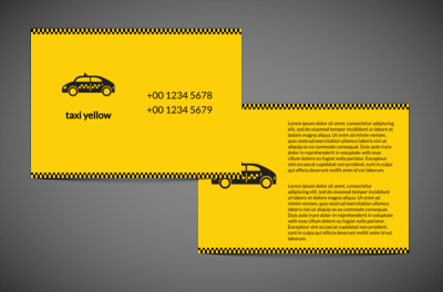 Jadąc naprzód, goniąc czas, Transport, Taxi - Ulotki Netprint