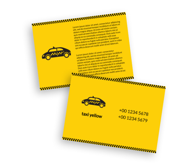 Jadąc naprzód, goniąc czas, Transport, Taxi - Ulotki Netprint szablony online