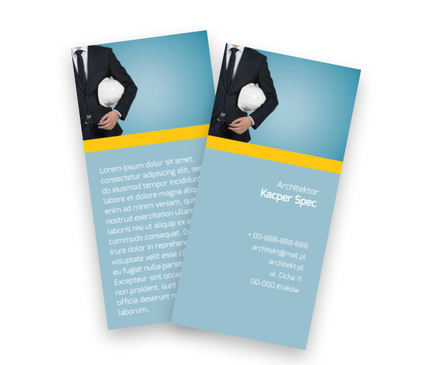 Mając projekt w kieszeni, Budownictwo, Architektura - Ulotki Netprint szablony online