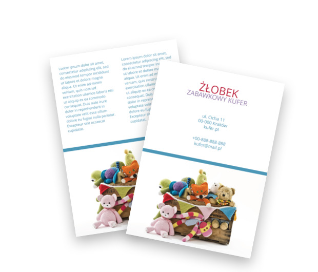  Maluchy w opałach, Edukacja, Żłobek - Ulotki Netprint szablony online