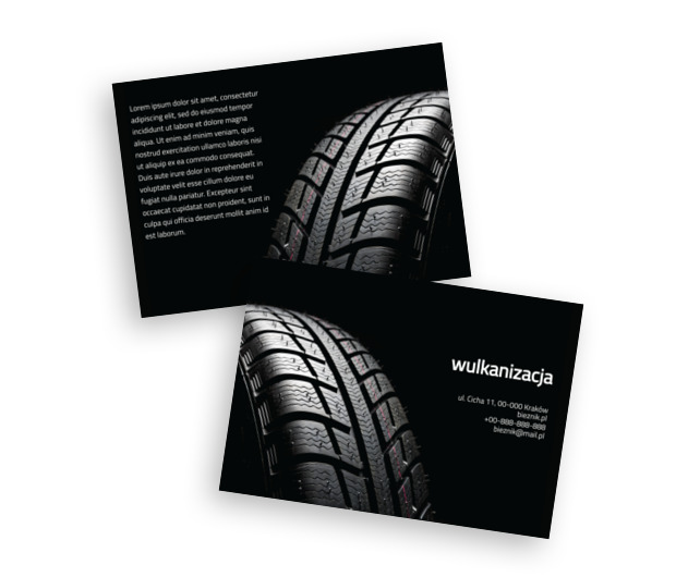 Czas na zmianę ogumienia!, Motoryzacja, Wulkanizacja - Ulotki Netprint szablony online