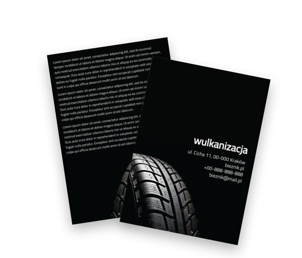 Ekspresyjny czar prędkości, Motoryzacja, Wulkanizacja - Ulotki Netprint szablony online