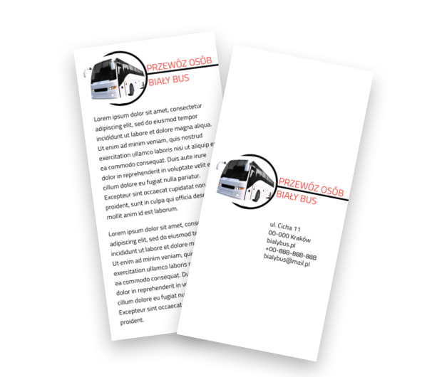 W podróży za marzeniami, Transport, Przewóz osób - Ulotki Netprint szablony online