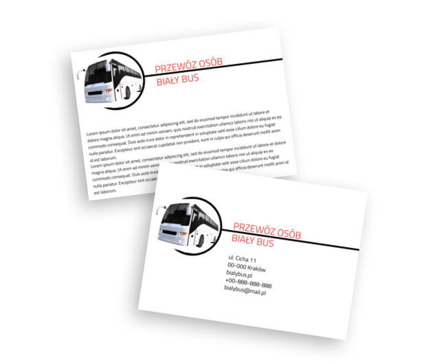 Autokarem przez świat, Transport, Przewóz osób - Ulotki Netprint szablony online