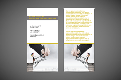 Czas ubezpieczyć czas, Finanse Ubezpieczenia, Pośrednik ubezpieczeniowy - Ulotki Netprint