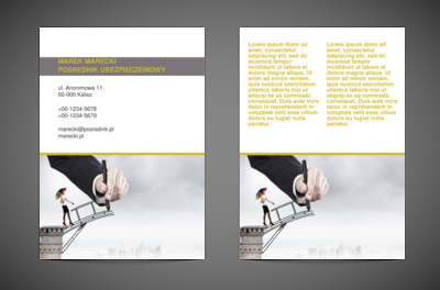 Droga do finansowego raju, Finanse Ubezpieczenia, Pośrednik ubezpieczeniowy - Ulotki Netprint