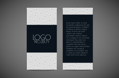 Klasyka w czerni i bieli, Motywy, Tła i tekstury - Ulotki Netprint