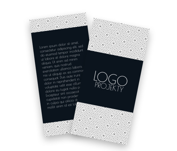 Klasyka w czerni i bieli, Motywy, Tła i tekstury - Ulotki Netprint szablony online