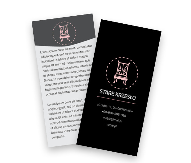 Zaplanowane na czterech nogach, Sprzedaż, Meble - Ulotki Netprint szablony online