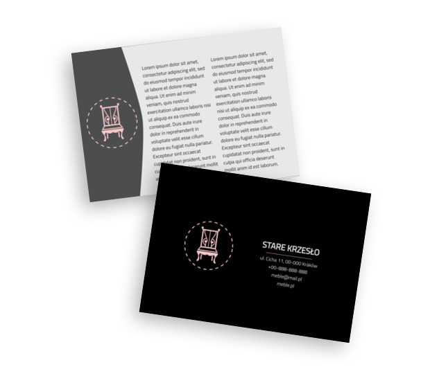 Stare krzesło, nowe koncepcje, Sprzedaż, Meble - Ulotki Netprint szablony online