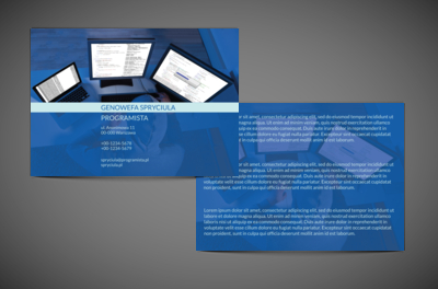 Projekt – zwycięstwo nad konkurencją, Telekomunikacja i Internet, Programista - Ulotki Netprint