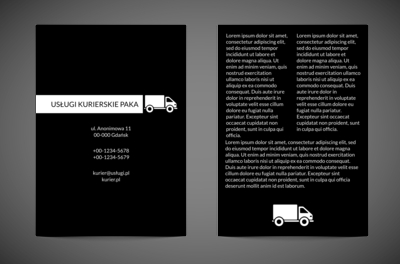 Magia reklamy na czterech kółkach, Transport, Usługi kurierskie - Ulotki Netprint