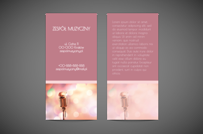 Ze śpiewem na ustach, Rozrywka, Zespół muzyczny - Ulotki Netprint