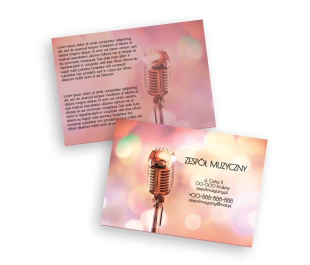 Twórcze myślenie, twórcza postawa, Rozrywka, Zespół muzyczny - Ulotki Netprint szablony online