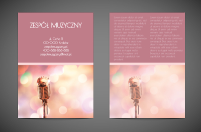 Marzenia o karierze estradowej, Rozrywka, Zespół muzyczny - Ulotki Netprint