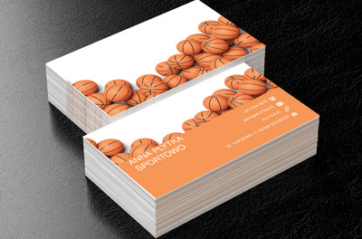 Pomarańczowe piłki, Motywy, Przedmioty - Wizytówki Netprint