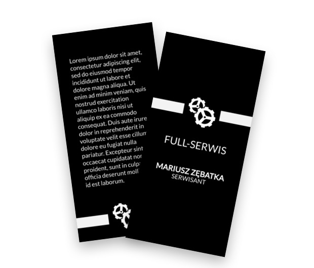 Kontrolowany serwis, kontrolowany zysk, Usługi domowe, Serwisant - Ulotki Netprint szablony online