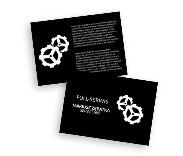 Skracając dystans do Klienta, Usługi domowe, Serwisant - Ulotki Netprint szablony online