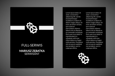Potrzeba niczym koło zębate, Usługi domowe, Serwisant - Ulotki Netprint