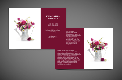 Kwiecista zachęta - Magia ulotki, Środowisko i Przyroda, Kwiaciarnia - Ulotki Netprint