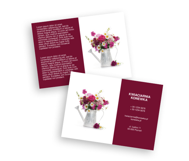 Kwiecista zachęta - Magia ulotki, Środowisko i Przyroda, Kwiaciarnia - Ulotki Netprint szablony online