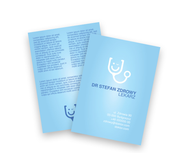 Ulotka lekiem na konkurencję, Medycyna, Lekarz - Ulotki Netprint szablony online