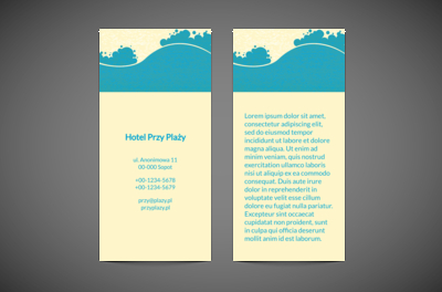 Turystyka w świetle ulotki, Turystyka, Hotel, Motel, Pensjonat - Ulotki Netprint