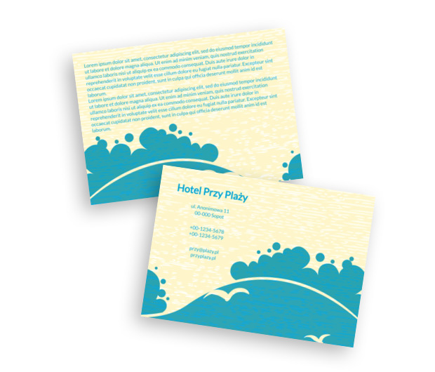 Marzenia o turystycznym biznesie, Turystyka, Hotel, Motel, Pensjonat - Ulotki Netprint szablony online
