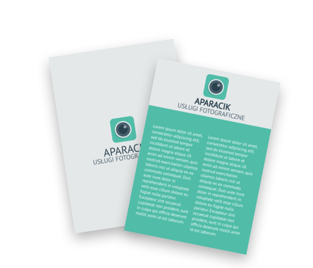 Zmontowane w zielonym aparacie, Fotografia, Usługi fotograficzne - Ulotki Netprint szablony online