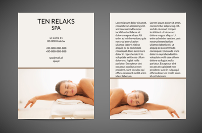 W wygodzie prawda i piękno, Zdrowie i Uroda, SPA - Ulotki Netprint