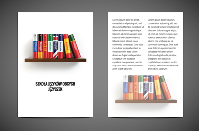 Motyw książkowy, Edukacja, Nauka języków obcych - Ulotki Netprint