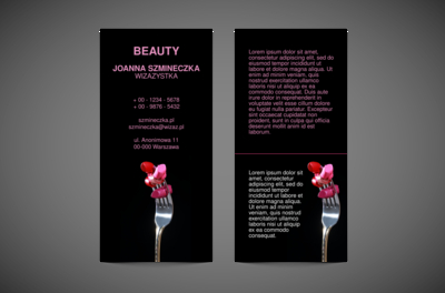 Z pięknem na widelcu, Zdrowie i Uroda, Wizaż - Ulotki Netprint