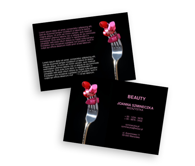 Urok i czar na widelcu, Zdrowie i Uroda, Wizaż - Ulotki Netprint szablony online
