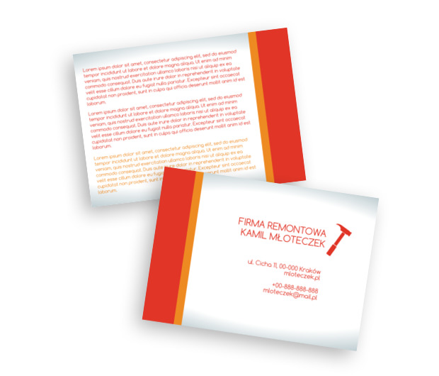 Młotkiem i umysłem, Budownictwo, Remont Wykończenia - Ulotki Netprint szablony online