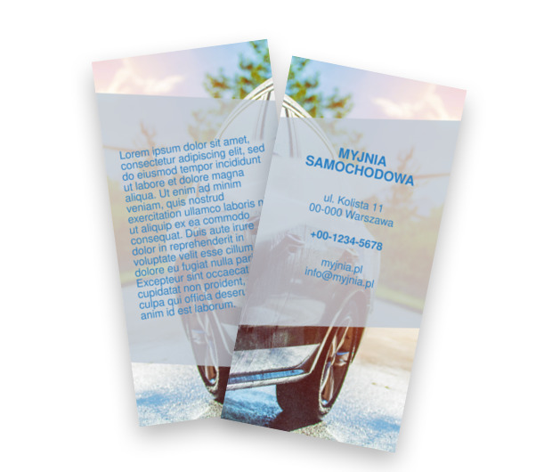 Konfrontacja z nieprzyjacielem, Motoryzacja, Myjnia - Ulotki Netprint szablony online